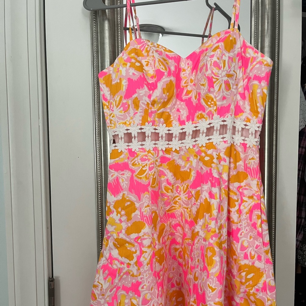 Lilly Pulitzer Lenora Lace cutout sundress size 0